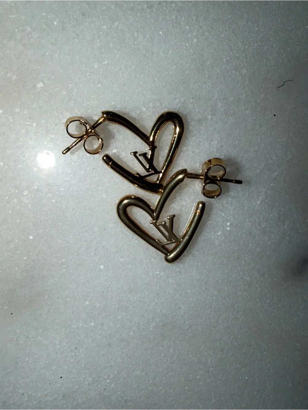 Louis Vuitton Fall in Love Heart Hoop Earrings- LIKE NEW CONDITION